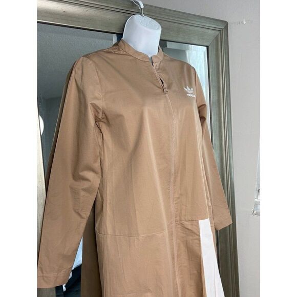 ADIDAS Originals Info Poster Mid Length Dress In Beige Color Size XS - Picture 5 of 8